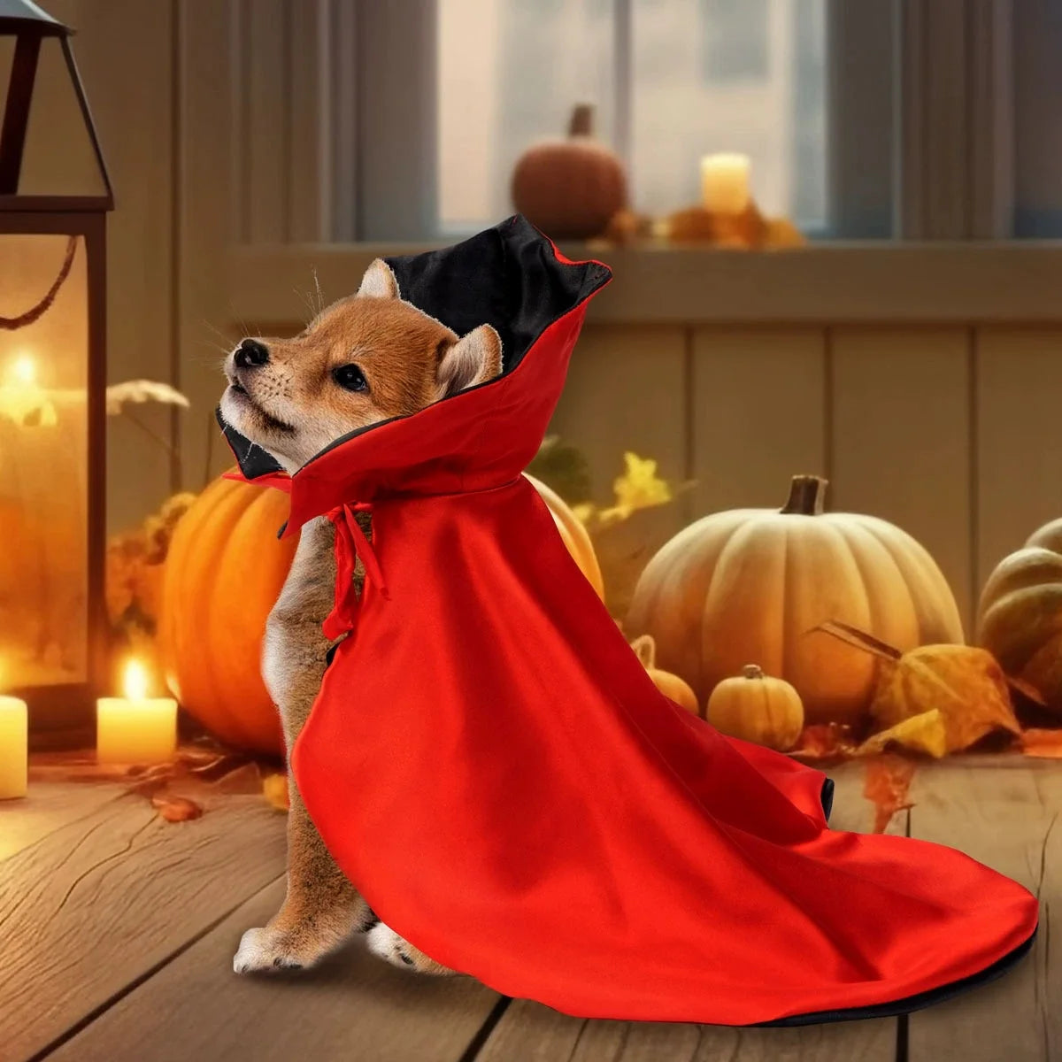 Halloween Dog Costumes Vampire Cape, Pet Cats Cosplay Costume Funny Clothes Cloak, Dog Mantle Apparel for Halloween Party