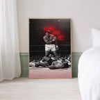 1pc Boxer Mike Tyson M-Muhammad Ali Motivational Quote Posters Retro Kraft Paper Sticker DIY Room Bar Cafe Wall Painting