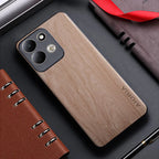 Case for Xiaomi Redmi 17C redmi17 redmi17 c 5G 4G funda bamboo wood pattern Leather back cover for xiaomi redmi 17 17c case