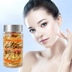 80 Capsules of Facial Anti-Wrinkle Serum, Rich in Vitamins C, E, and Squalane, Moisturizes and Nourishes the Skin, Making It Smooth and Delicate, Packaged in Capsule Form, Hygienic and Portable