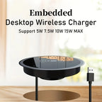 Desktop Embedded Wireless Charger – Fast Charging