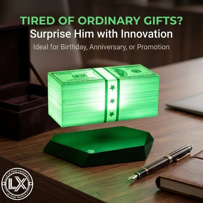 Floating Money Lamp Light Maglev Golden Lantern Grand Theft Auto Game Peripheral TK Same As Grand Theft Auto Gifts for Gamers