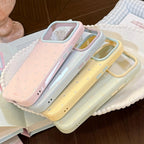 INS Korean Polka Dots Dopamine Soft TPU Phone Case for iPhone 18 17 16 15 14 13 12 Pro Max 16E 17E 18 Pro Silicone Cream Cover