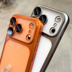 Luxury Plating Matte Ultra Slim Case for iPhone 17 18 16 15 14 13 12 Pro Max Camera Lens Film Protector Frosted Shockproof Case