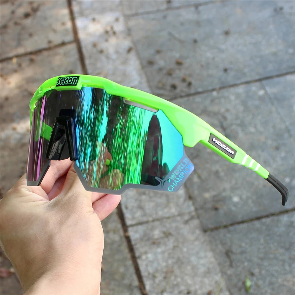SCICON AEROSHADE KUNKEN UV400 Cycling Sunglasses with Case - Outdoor Sports Men's MTB Road Bike Eyewear Women's Goggles