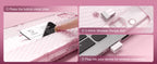 YUNZII X98 Pink QMK/VIA Wireless Transparent RGB Keyboard, Hot-Swap Gasket Mechanical Gaming Keyboard, Pre-lubed Knob Keyboard