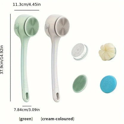 Electric Rotating Bath Brush with 4 Heads