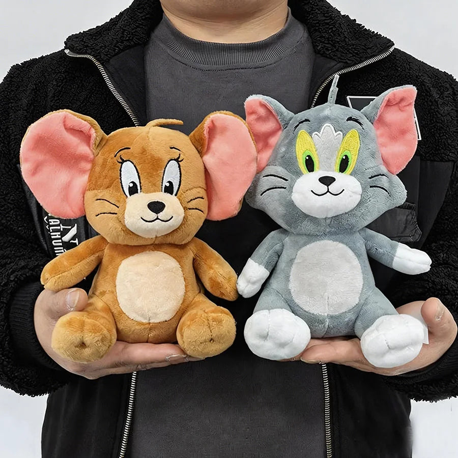 New Classic 19cm Tom and Jerry Plushies - Ideal Gift for Movie Fans and Kids Movie Series Stuffed Animal Collectors