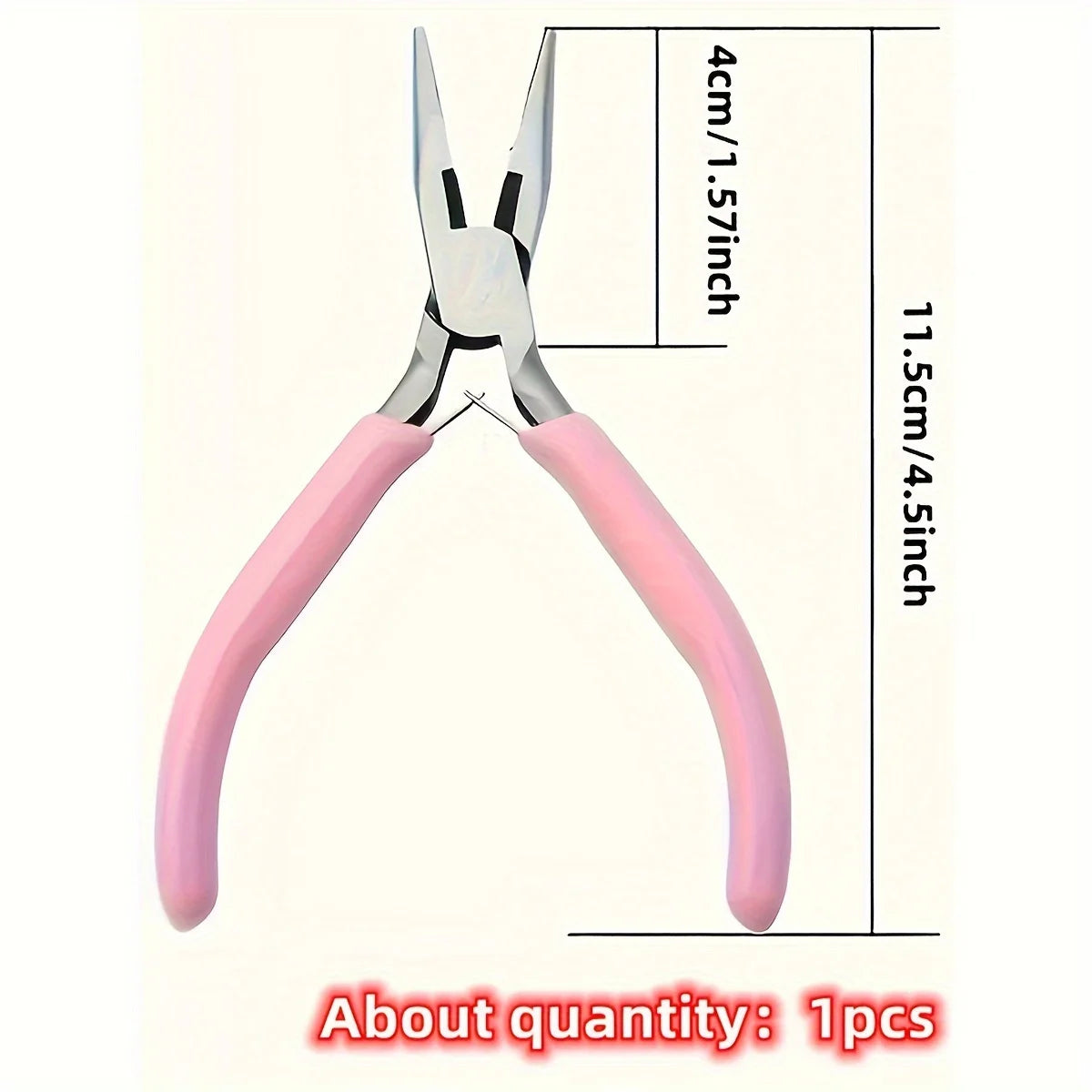 4/3/1pcs Iron Jewelry Pliers Tool Kit Includes Needle Round Wire Cutter And Curved Nose Pliers For Jewelry Beading Repair