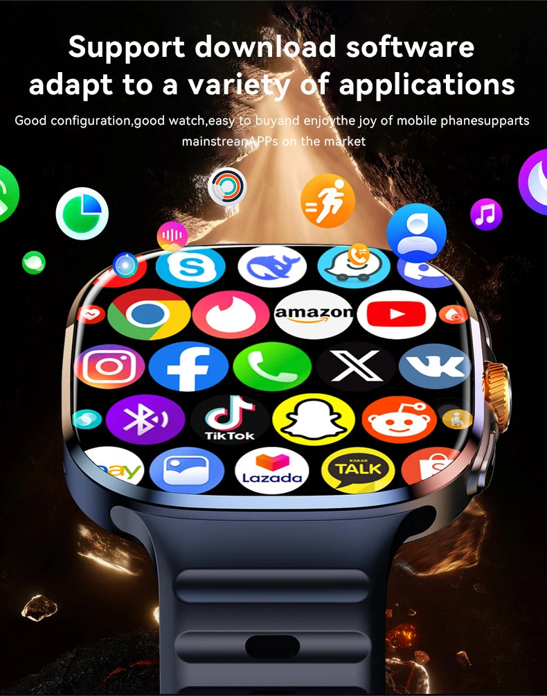 M99 Mini New Package 2.29inch Amoled Smartwatch 5G LTE Android Smart Watch With Rotary Camera GPS WIFI Sim Card Slot 2100Mah