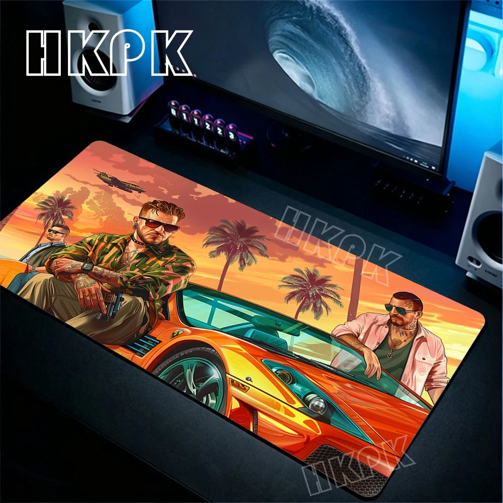XL Grand Theft Auto GTA Mouse Pad Gamer Computer Office Accessories Mousepad Rubber anti Slip Big Mat Giving Gifts to Boyfriends