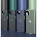 New Armor Bumper Shockproof Phone Case For iPhone 15 11 12 13 Mini 14 Pro XR X Xs Max 7 8 Plus SE 2020 Silicone Hard Cover Capa