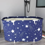Folding Adult Bath Tub Household Thickened Insulated Bathtub Portable Round Enlarged Bathing Bucket Foldable Bathroom SPA Bucket
