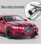1/32 Scale M4 Alloy Car Models Metal Diecast Toys Vehicle with Simulation Sound and Light Sport Car Toys for Kids Birthday Gifts