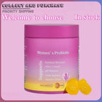 Probiotic Gummies Pineapple Flavor with Prebiotics for Daily Gut Health Support Maintain PH Balance 60pcs Per Bottle