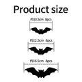 Halloween 3D Bat LED Night Light Wall Decal Self-adhesive LED Wall Decor Lamp Light Up Flashing Modes for Party Indoor Decor