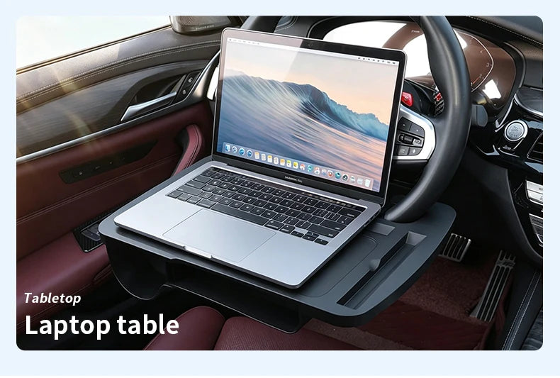 Car Steering Wheel Tray With Car Gap Filler Organizer Food Tray For Eating In Car Laptop Desk Travel Car Interior Accessories