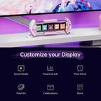 Divoom Times Gate give Gaming Digital Clock Diy Screen Control Support Weather Forecast Stock Market/Exchange Rate Desktop Decor