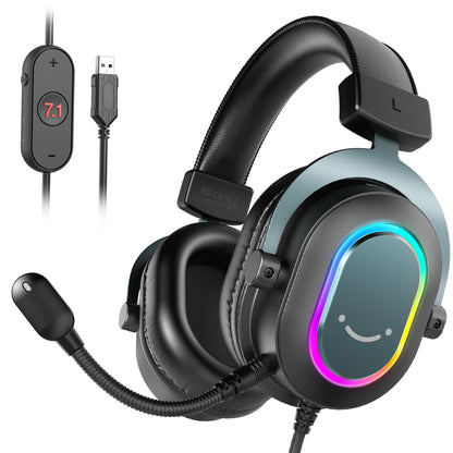Fifine Dynamic RGB Gaming Headset with Mic