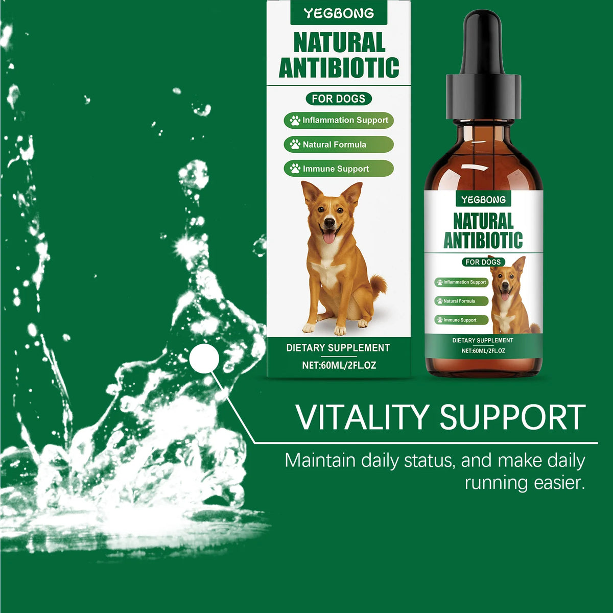 Dog Multivitamin Supplement - Gentle Formula for Relieving Skin Discomfort and Daily Nutritional Support with Essential Vitamins