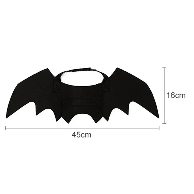 Halloween Cute Pet Clothes Black Bat Wings Harness Costume Cosplay Cat Kitten Dog Puppy Dress Kawaii Pet Clothes Party Gift