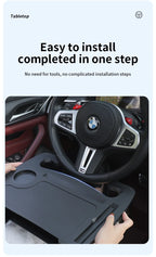 Car Steering Wheel Tray With Car Gap Filler Organizer Food Tray For Eating In Car Laptop Desk Travel Car Interior Accessories