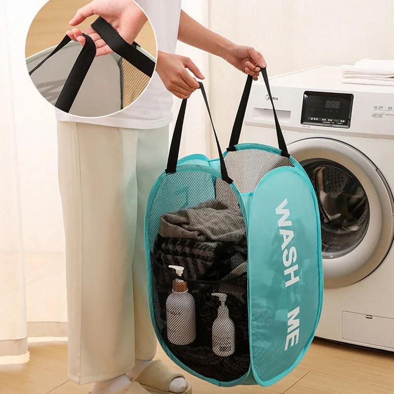 Extra Large Foldable Laundry Hamper Basket - Thickened Wear-resistant Storage Organizer for Bathroom, Dormitory, Closet,Portable