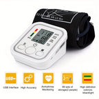 Upper Arm Automatic Blood Pressure Monitor BP Sphygmomanometer Pressure Meter Tonometer for Measuring Arterial Pressure