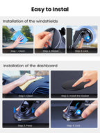 TOPK Car Phone Holder Mount for IPhone[Powerful Suction] Phone Mount for Car Dashboard Car Accessories Automobile for Smartphone