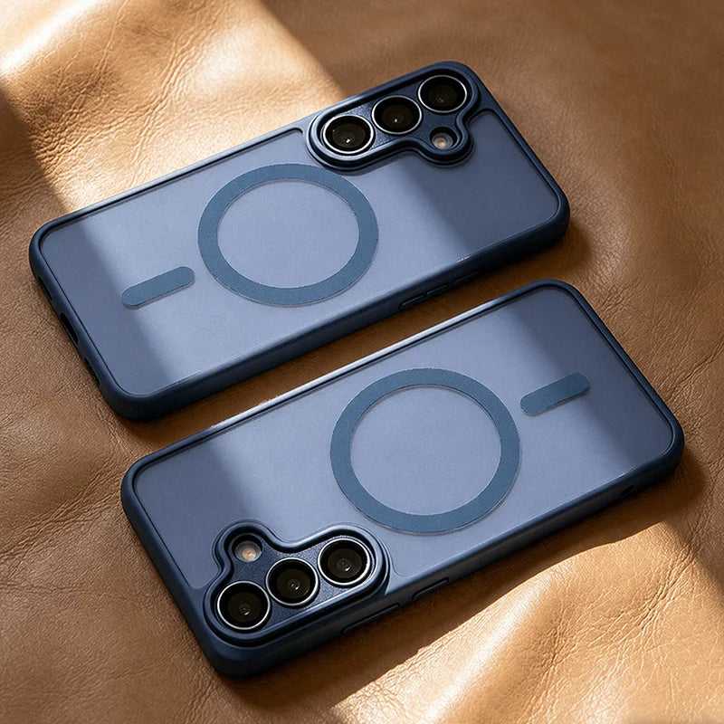 Luxury For Magsafe Magnetic Phone Case For Samsung Galaxy A57 A37 A56 A36 A16 A17 A26 S26 Ultra S25FE S24 Lens Protection Cover