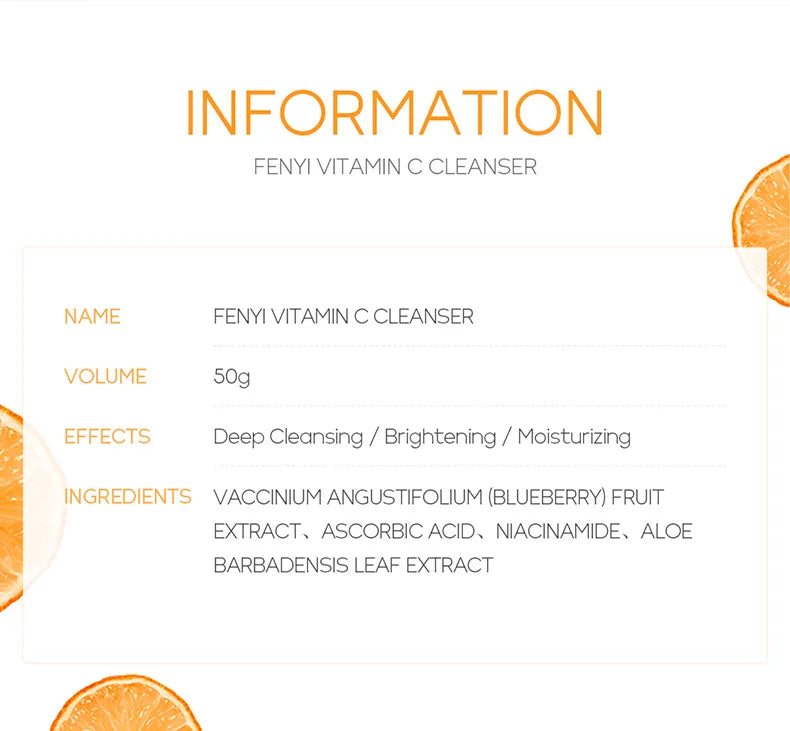 Vitamin C Sakura Facial Cleanser Face Wash Foam Foam Face Cleanser Moisturizing Whitening Anti-aging  Wrinkle Skin Care