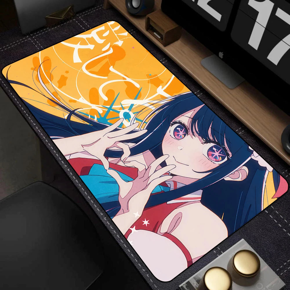 Gaming Accessories Mause Pads Oshi No Ko Hoshino Ai Computer Mouse Pad Carpet Kawaii Girl Deskmat Keyboard Pads коврики для мыши