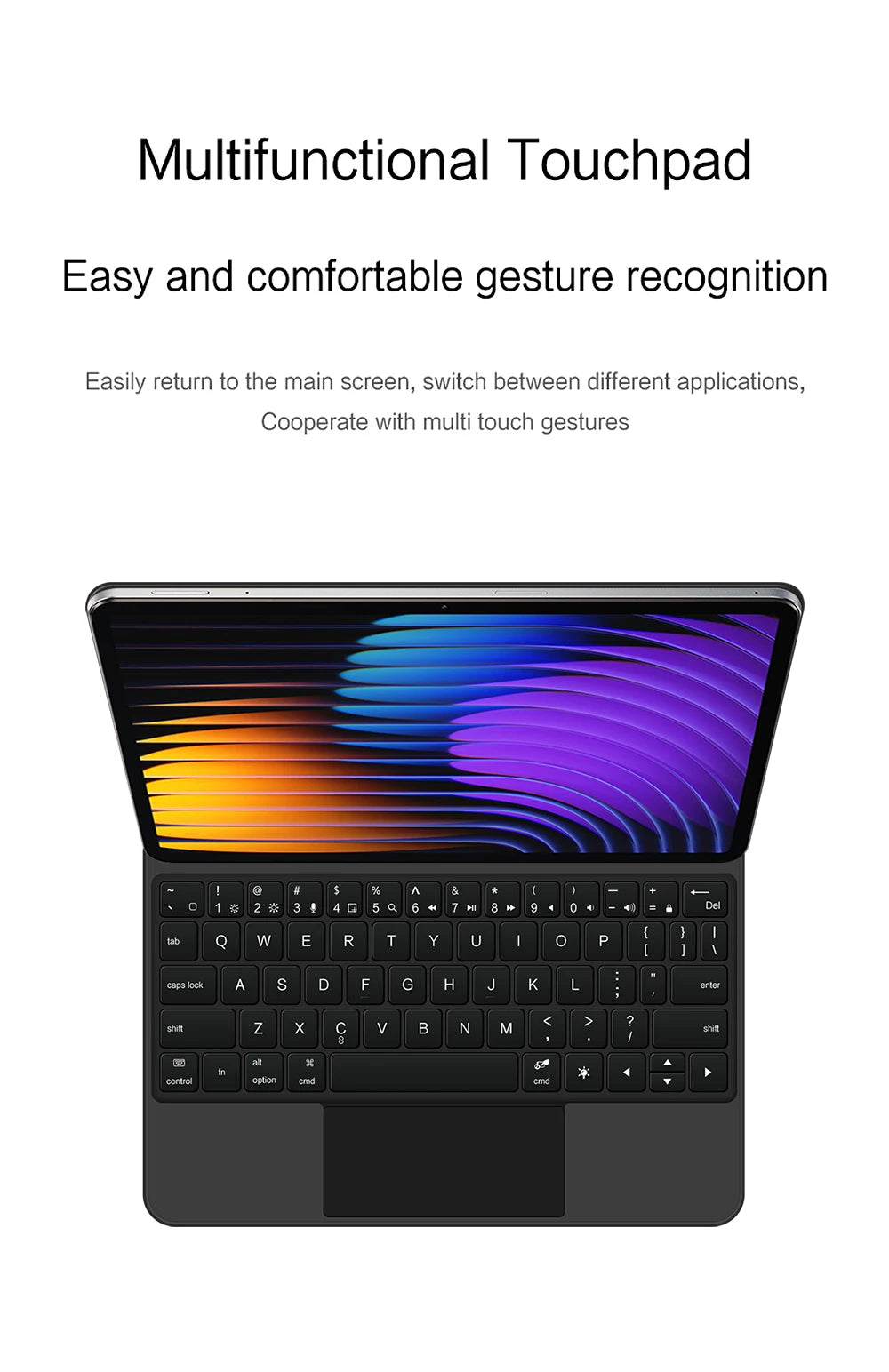Magic Keyboard Folio For Xiaomi Pad 7 2024 Mi Pad 7 8 Pro 11.2' Tablet Smart Case For Xiaomi Pad 8 Spanish German Keyboard Cover