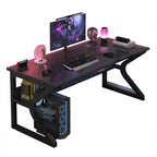 80x50cm Gaming Desk Metal Frame Modern Home Office Table Study Writing Desk Workstation Work Table for Bedroom Office Gaming Room