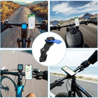 1set Motorcycle, Bicycle Handle, Mobile Phone Holder, Detachable 360 ° Rotating Shock-absorbing Mobile Phone Holder