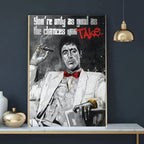 Portrait Art Canvas Painting Movie Graffiti Tony Montana Poster and Prints Wall Art Picture for Living Room Home Decor Cuadros
