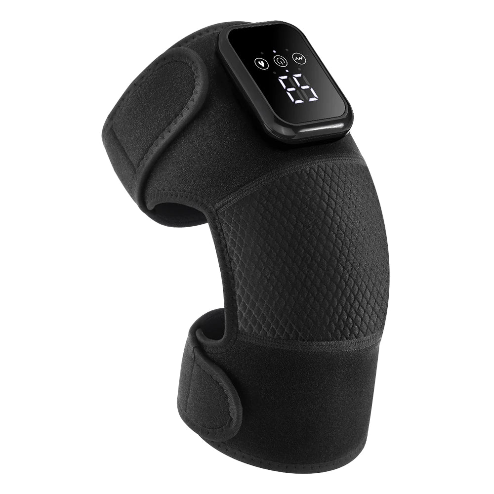 Electric Heating Shoulder Knee Massager with 3 Levels Vibration Muscle Relax Belt for Arm Enlarge Size for Shoulder