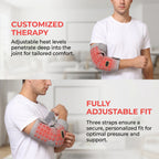 Red Light NIR Elbow Brace With Vibration Heating Massager For Joint Pain Relief