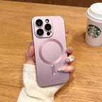 For Magsafe Magnetic Wireless Charge Case For iPhone 17 16 15 14 13 12 11 Pro Max Plus Air Silicone Glass Lens Protection Cover