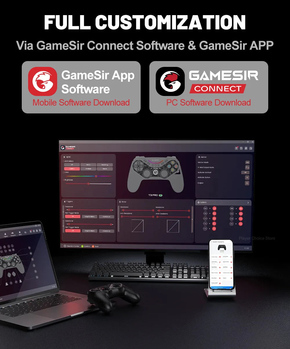 GameSir Tarantula Pro Gamepad PC for Nintendo Switch 2 Switch Android iOS Controle TMR Hall Joysticks NFC 6 axis Gyro Controller