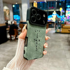 Microfiber Leather phone case for iphone 17 16 15 14 plus 13 12 11 pro max 16E AIR cover Luxury funda hip-hop streetwear cases