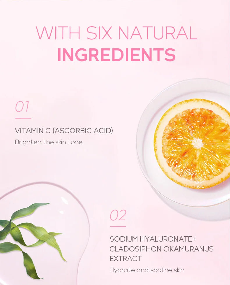 Vitamin C Sakura Facial Cleanser Face Wash Foam Foam Face Cleanser Moisturizing Whitening Anti-aging  Wrinkle Skin Care