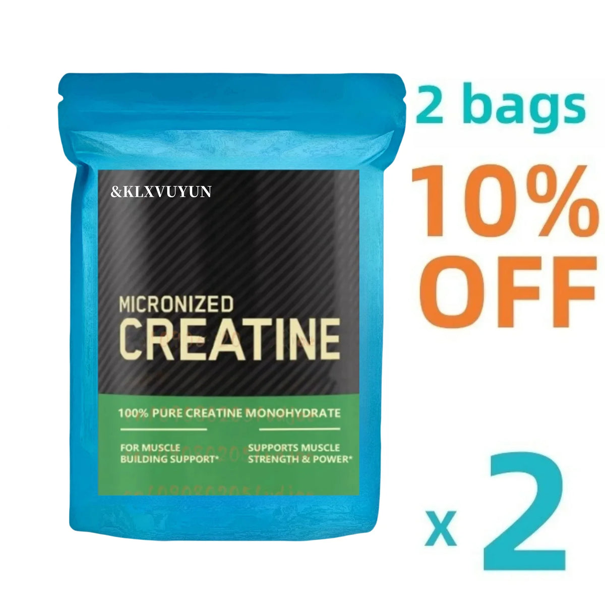 Creatine Monohydrate Transdermal Patches- Support Muscles, Cellular Energy and Cognitive Function - 32 Patches/bag