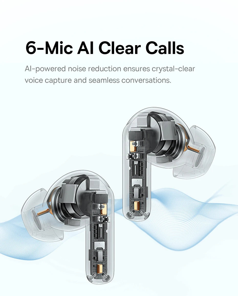 Baseus EP10 Pro ANC Wireless Earbuds Bluetooth 6.0 LDAC Hi Res IP55 12H 55H