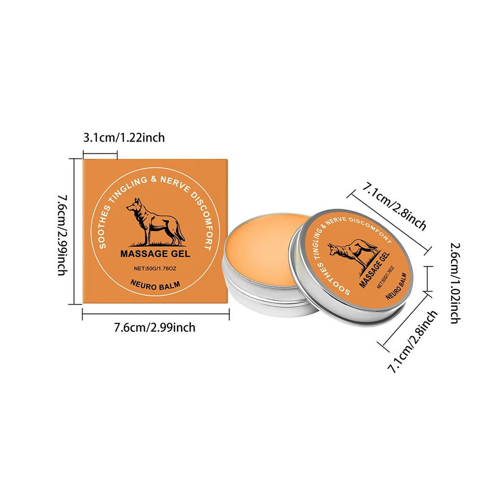 Nerve Relief Balm Natural Herbal Joint Care Cooling Soothing Massage Cream with Magnesium Menthol Joint & Muscle Care Ointment