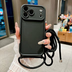 Phone Case For iPhone 18 17 16 15 14 13 12 11 Pro Xs Max 7 8 Plus 16e 17e Crossbody Adjustable Lanyard Strap Rope Soft Cover