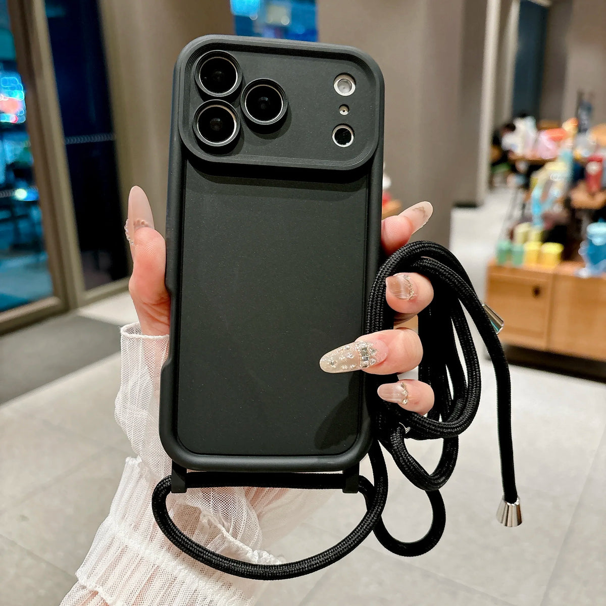 Phone Case For iPhone 18 17 16 15 14 13 12 11 Pro Xs Max 7 8 Plus 16e 17e Crossbody Adjustable Lanyard Strap Rope Soft Cover