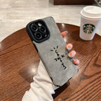Travis Scott Cactus Jack Luxury Suede Silicone iPhone Case – iPhone 11 to 17 Pro Max