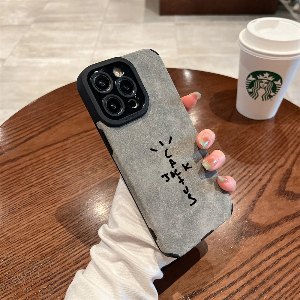 Travis Scott Cactus Jack Luxury Suede Silicone iPhone Case – iPhone 11 to 17 Pro Max