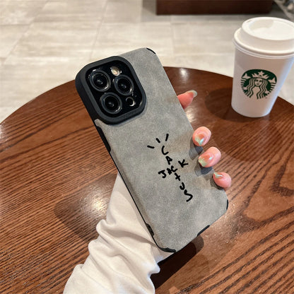 Travis Scott Cactus Jack Luxury Suede Silicone iPhone Case – iPhone 11 to 17 Pro Max